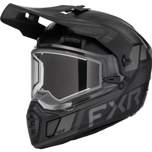 CLUTCH X HELMET W/ E SHIELD 26, Colour: BLACK OPS, Size: M