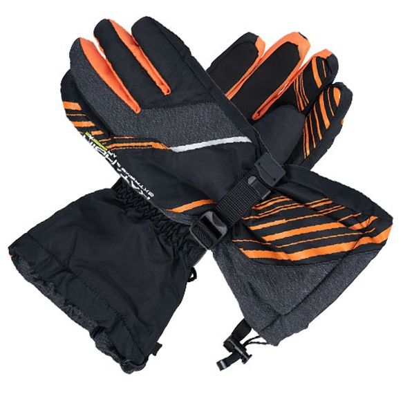 Katahdin Glove, Black/Grey/Orange