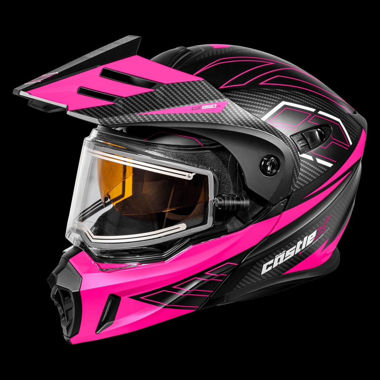 CX950 V2 Helmet, Matte Black/Pink, Size: LG