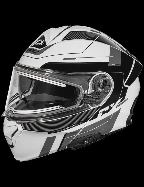 Castle CX935 Raid Helmet, Electric, Whte/Black, Size: 2XL