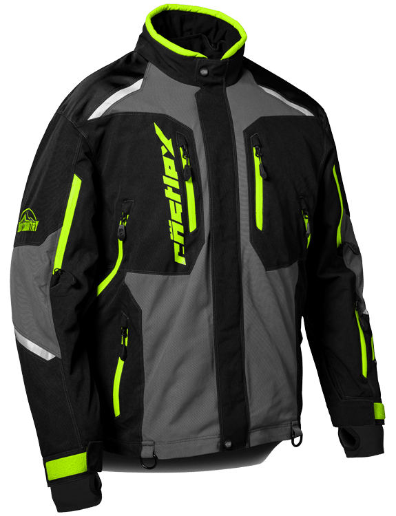 Mens Thrust Jacket, Color: Charcoal/Hi-Vis/Black, Size: LG