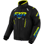 M Team FX Jacket, Color: Back/Hi Vis-Blue, Size: SM