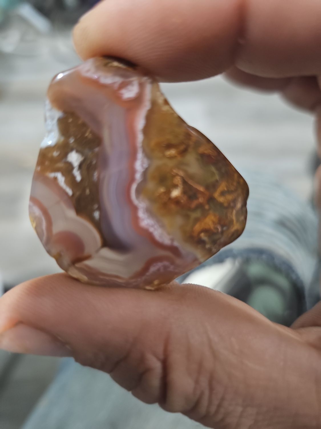 Dryhead banded Agate