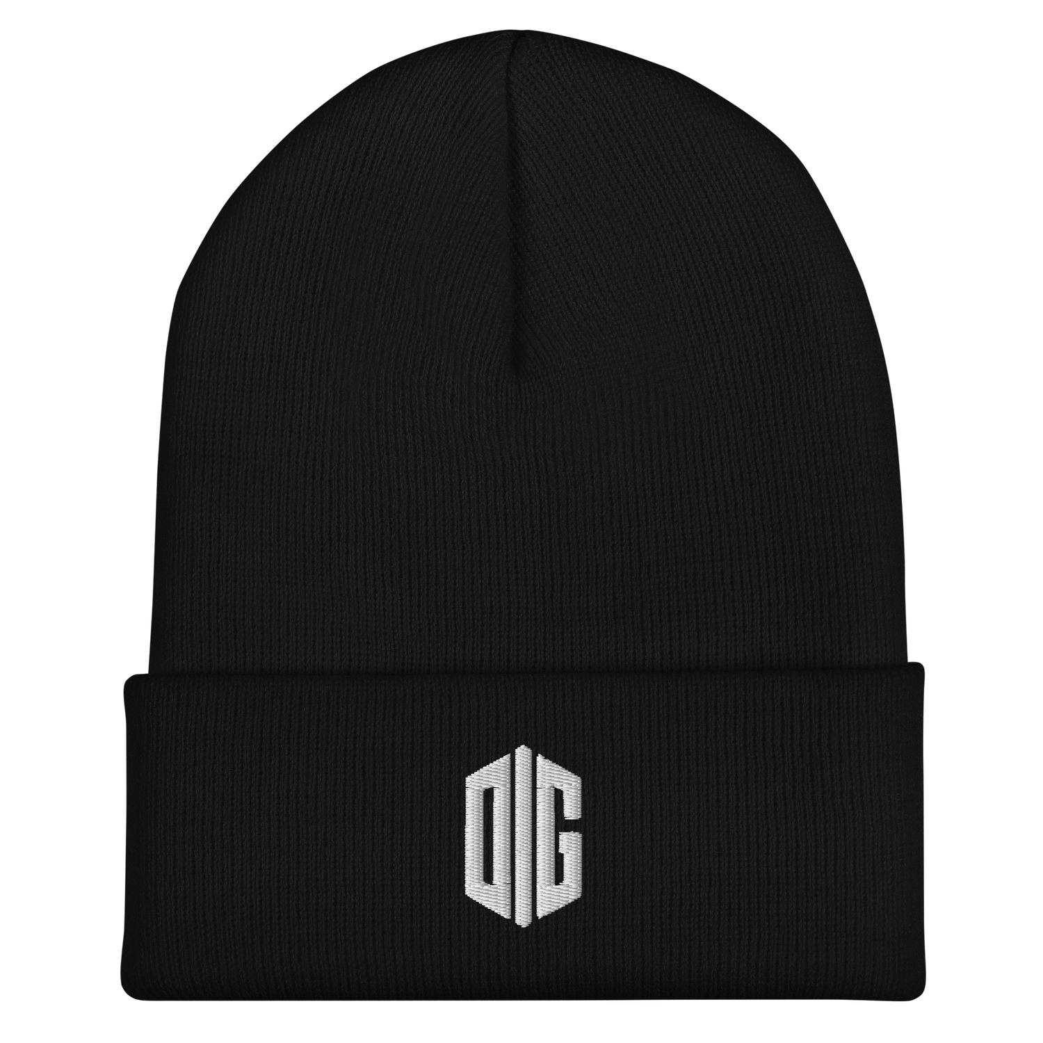 Darkblend Graphic | Iconic | Embroidered Cuffed Beanie (Black)