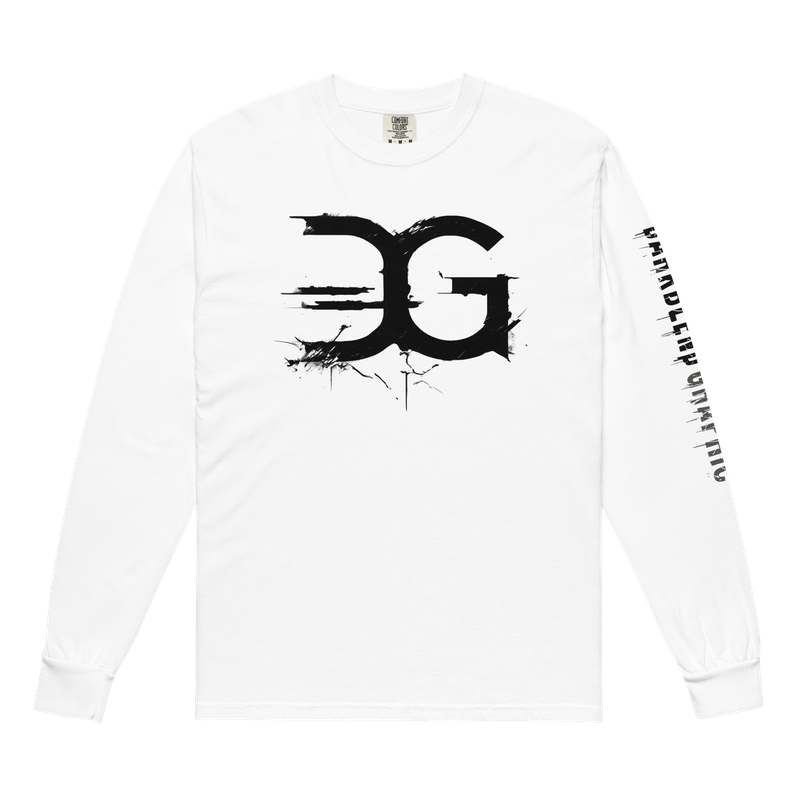 Darkblend Graphic New Grunge Premium Long-Sleeve Shirt (Vintage White)
