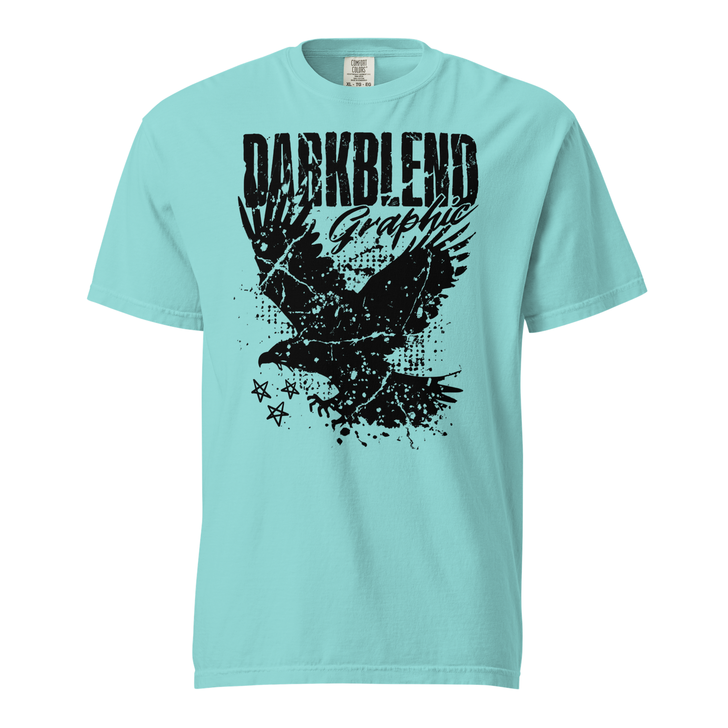 Darkblend Graphic | Midnight Eagle | Soft Premium Graphic Tee (Lagoon Blue)