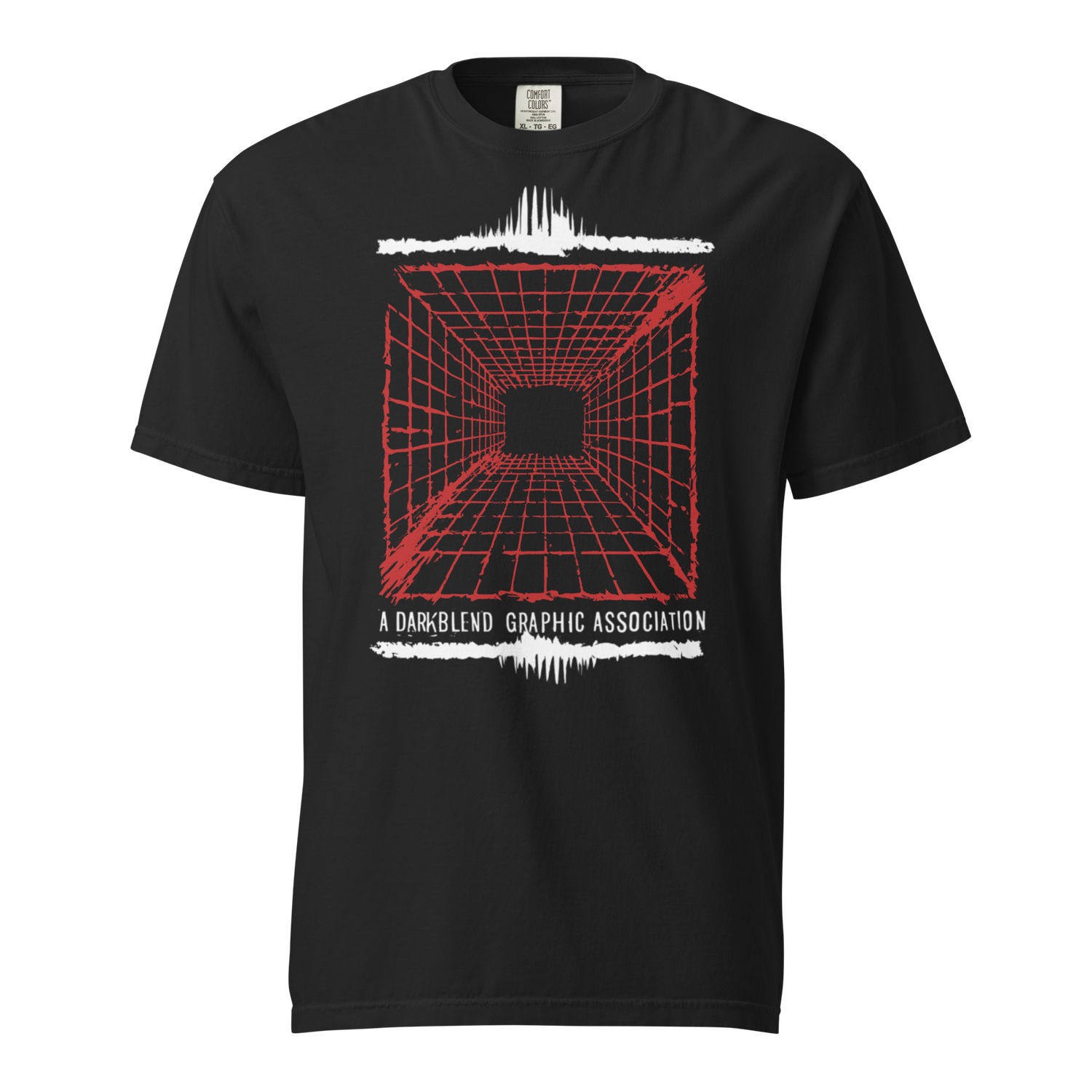 Darkblend &quot;Dimension&quot; Grunge Premium Heavyweight Graphic Tee (Red Portal)