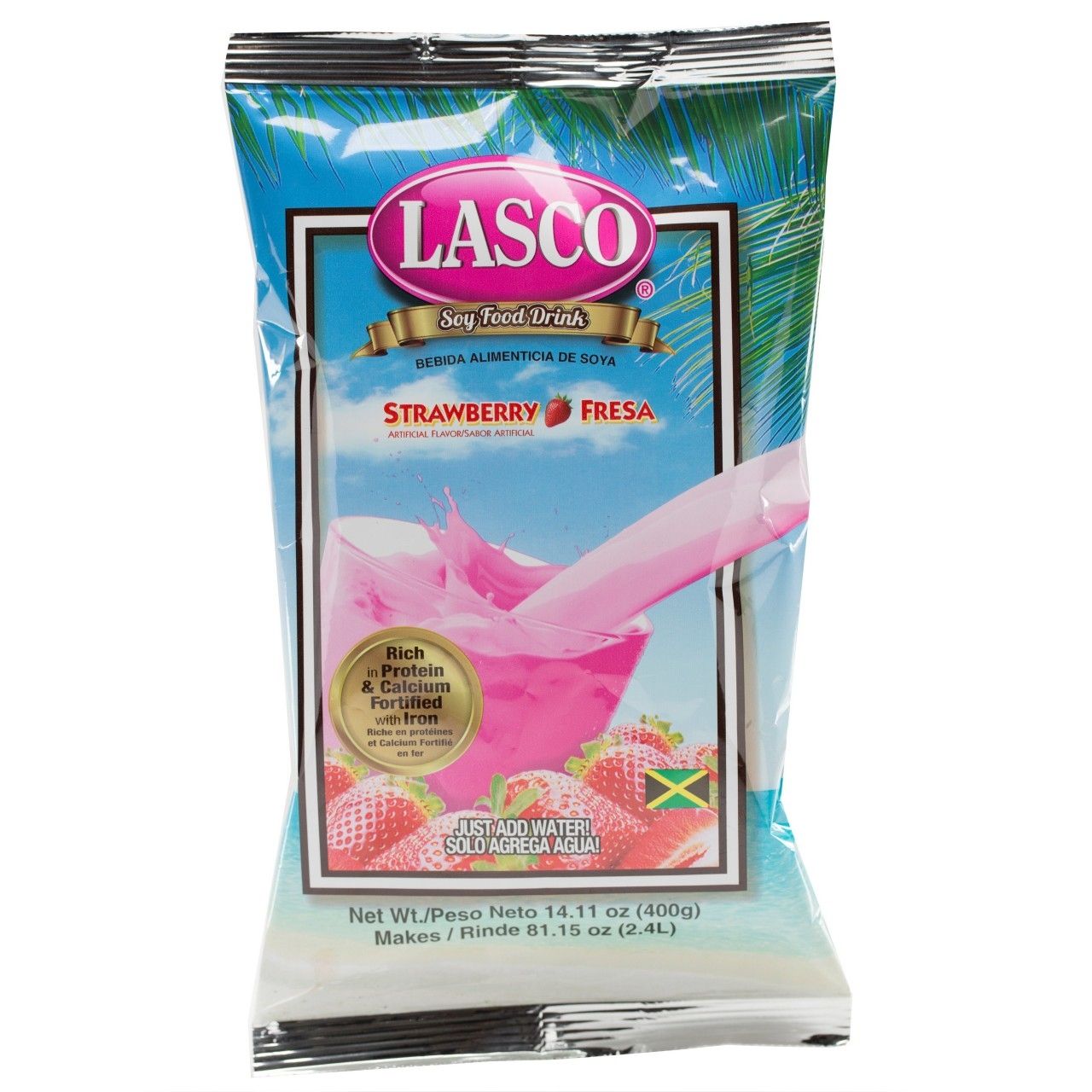 Strawberry Lasco, Soy Food Drink, 400 g