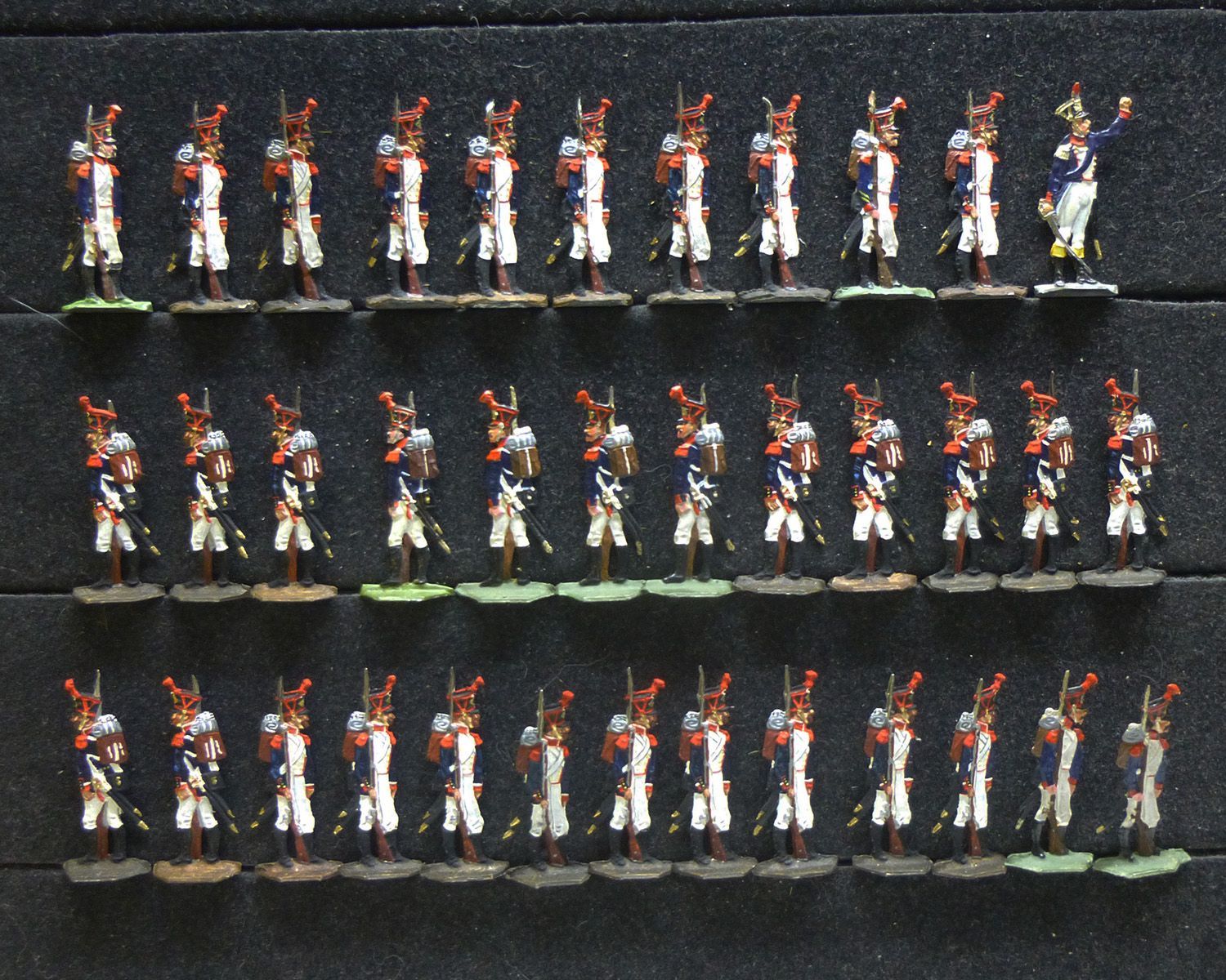 36 Zinnfiguren Frankreich Grenadiere Infanterie Napoleon bemalt