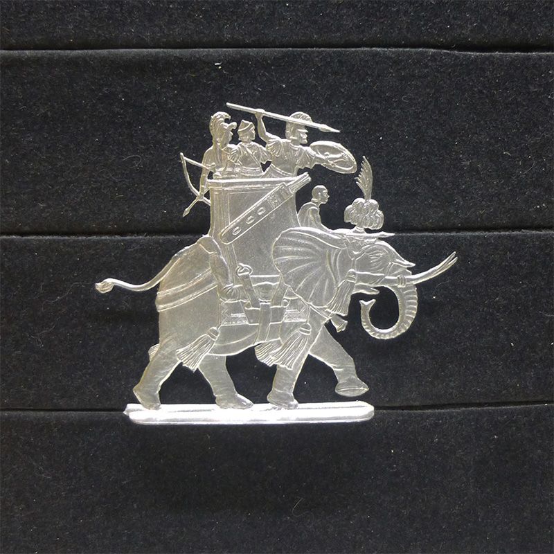 1 Zinnfigur Kriegselefant #KAR 1 Karthago, Griechenland Antike 30mm unbemalt Wolfgang Hafer