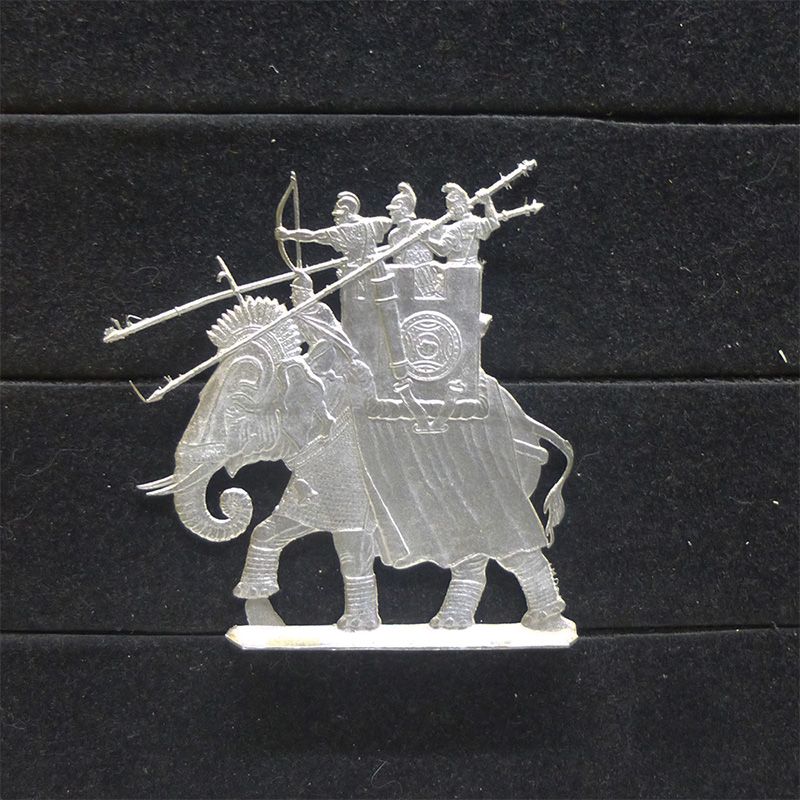 1 Zinnfigur Kriegselefant #ES 9 Karthago, Griechenland Antike 30mm unbemalt