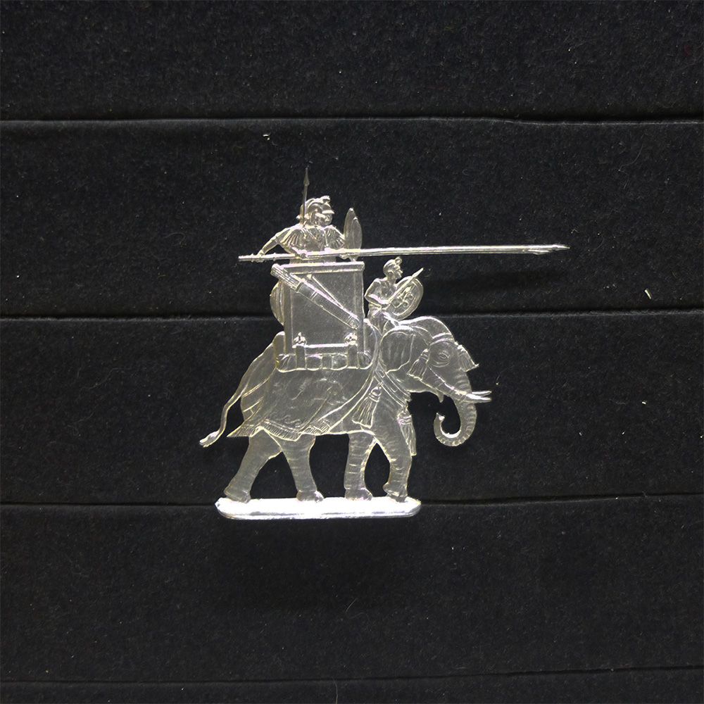 1 Zinnfigur Kriegselefant #SE 2 Karthago, Griechenland Antike 30mm unbemalt Wolfgang Hafer