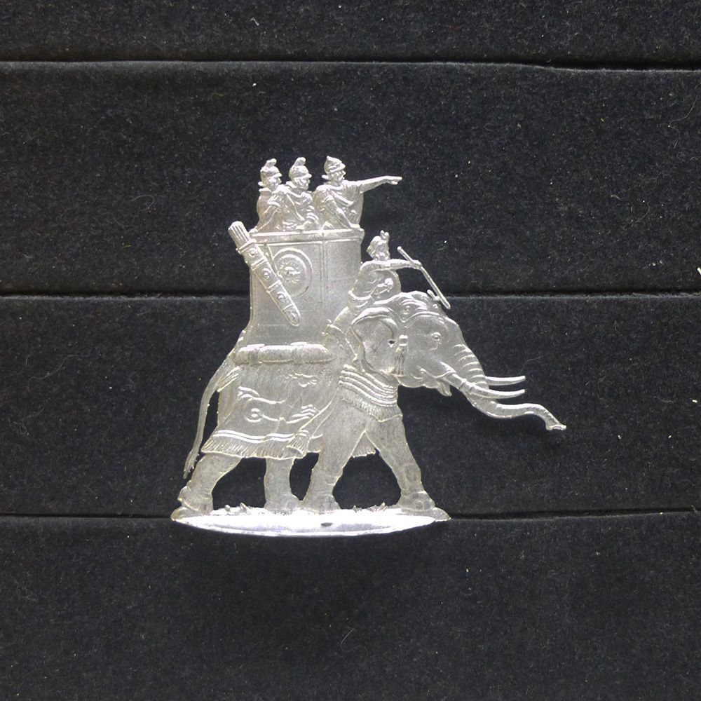 1 Zinnfigur Kriegselefant #10 Karthago, Griechenland Antike 30mm unbemalt Gottstein Johannes Frauendorf