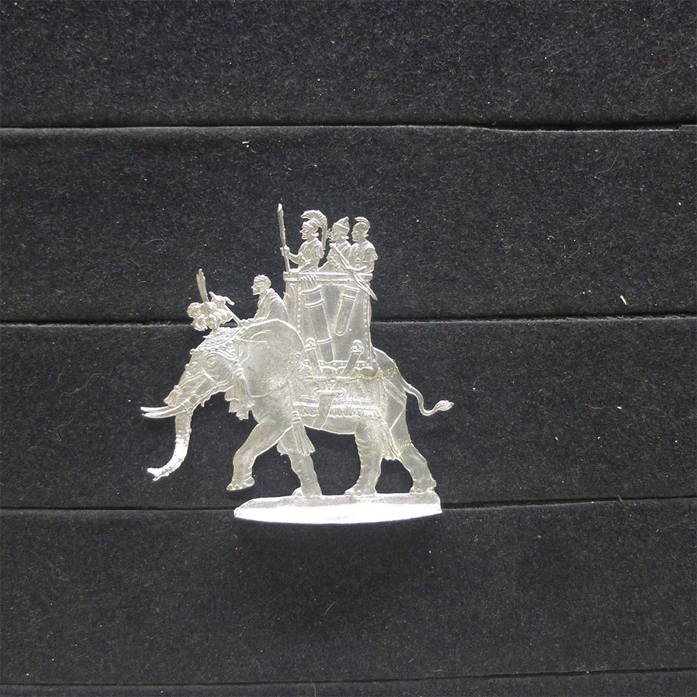 1 Zinnfigur Kriegselefant #3 Karthago, Griechenland Antike 30mm unbemalt Gottstein Ludwig Frank