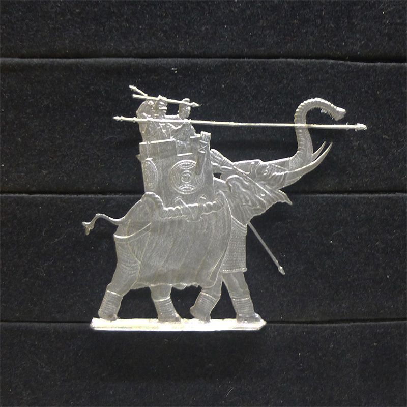 1 Zinnfigur Kriegselefant #ES 10 Karthago, Griechenland Antike 30mm unbemalt