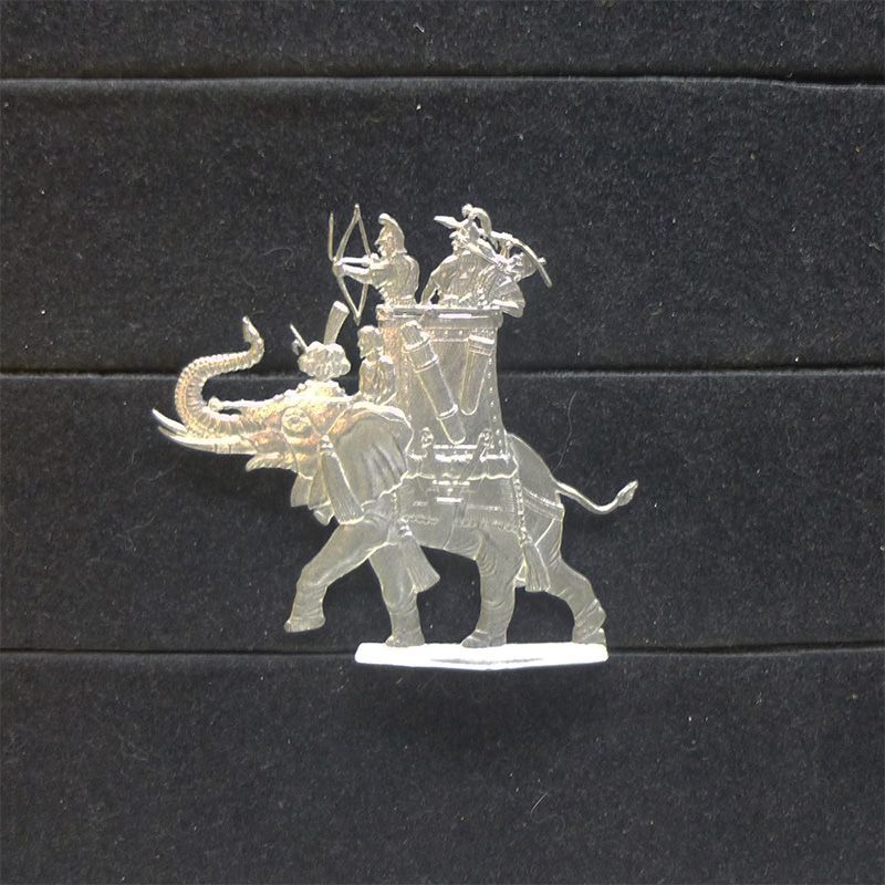 1 Zinnfigur Kriegselefant #996 Karthago, Griechenland Antike 30mm unbemalt Golberg