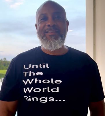 David Frazier&#39;s Signature T-Shirt: &quot;Until the Whole World Sings&quot;