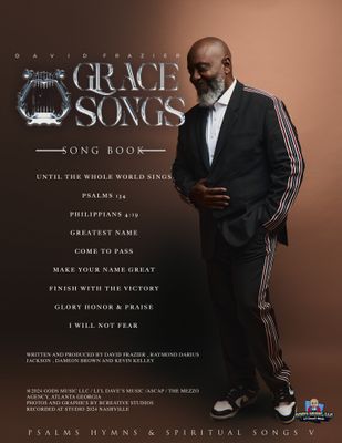 David Frazier &quot;Grace Songs&quot; -Song Book Psalms, Hymns and Spiritual Songs