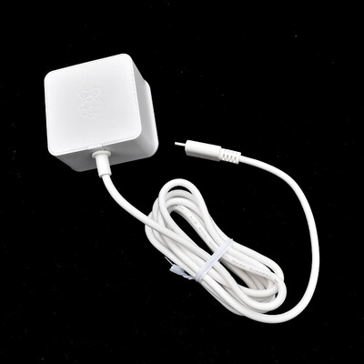 Official Raspberry Pi USB-C Power Supply - 5.1V, 3A - 3-Pin Plug