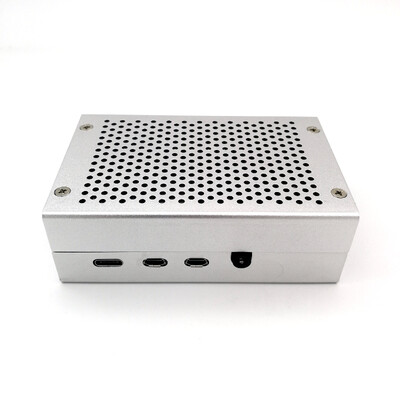 Industrial Silver Metal Aluminium Case for Raspberry Pi 4