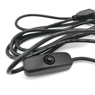 USB-C to Type A USB cable with ON/OFF switch for Raspberry Pi 4