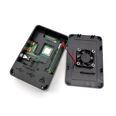 Black Case with Fan for Raspberry Pi 4