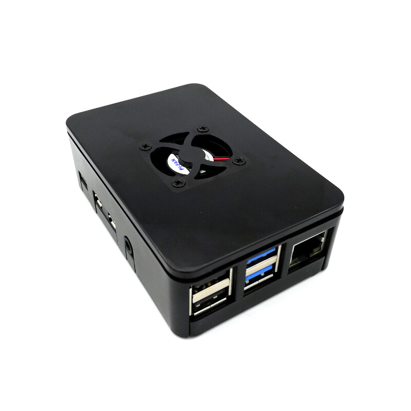 Black Case with Fan for Raspberry Pi 4