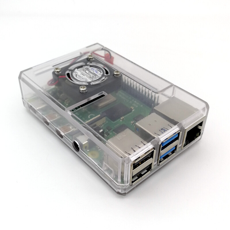 Minimalist Case with Fan for Raspberry Pi 4