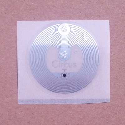 NTAG203, Circus - Clear, Round 25 mm