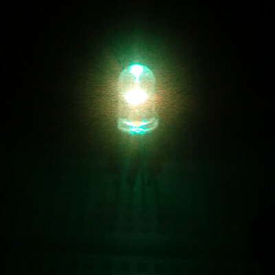 Super Bright Tri-colour RGB LED, Round, Through Hole (Pack of 10)