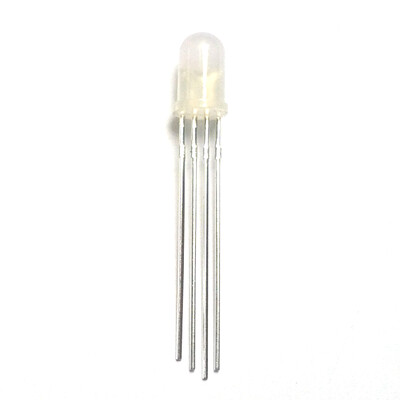 Diffused Tri-colour RGB LED, Round, Through Hole (Pack of 10)