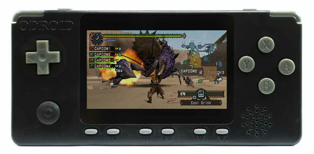 Odroid-GO Advance - Black Edition, DIY Handheld Game Emulator