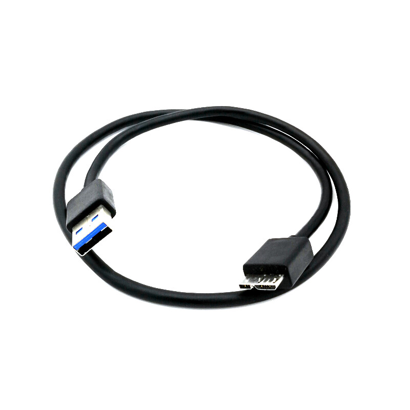 Micro USB 3.0 to USB Type A Hard Disk Cable - Black, 55 cm