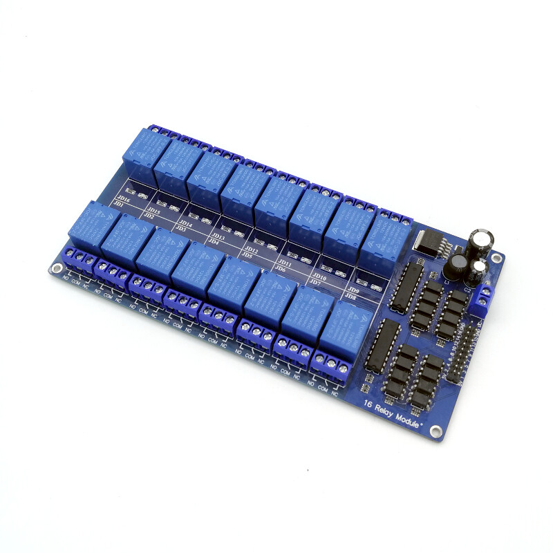 16-channel, 12V Relay module with Optocoupler