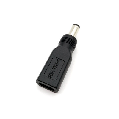 USB-C Female to 5.5mm x 2.1mm Male DC Adapter
