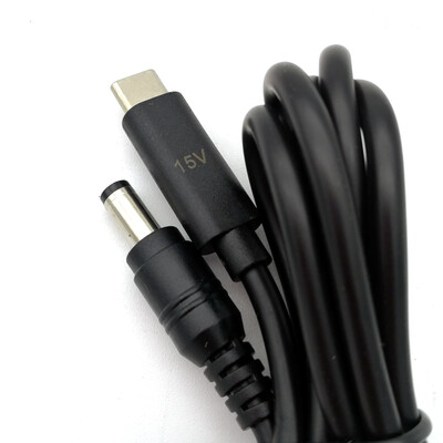 15V USB-C to DC 5.5mm x 2.1 mm Power Delivery PD Trigger Cable