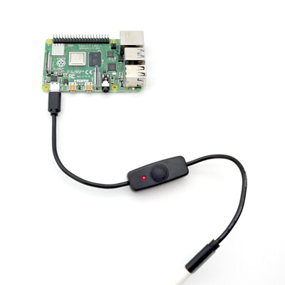 USB-C extender cable with ON/OFF switch for Raspberry Pi 4