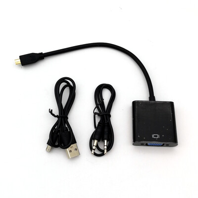 micro HDMI to VGA Adapter with Power and Audio Output