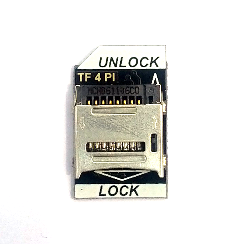 micro SD card adapter for Raspberry Pi - Latching style