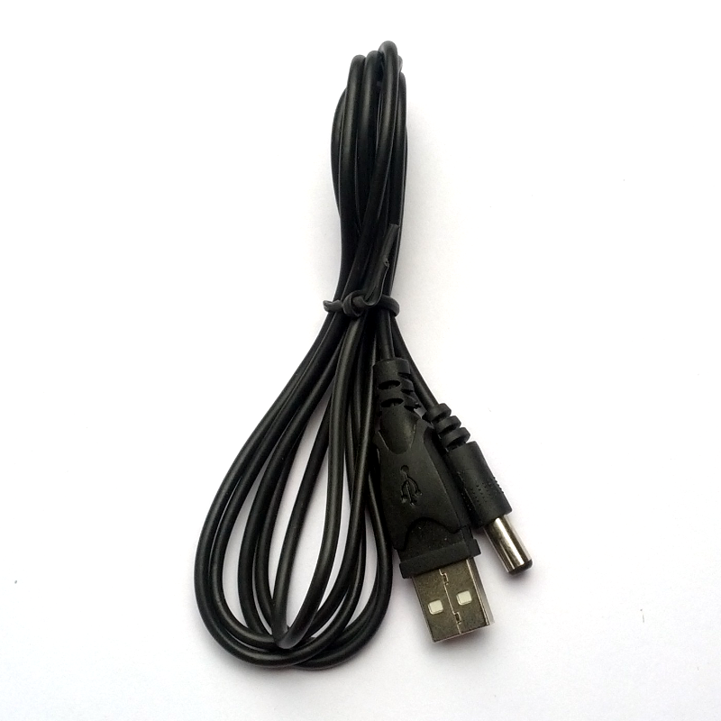 USB to 5.5mm x 2.1mm DC male cable