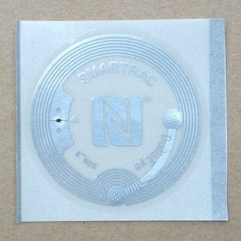 NTAG216, BullsEye - Clear Sticker, Round 38mm