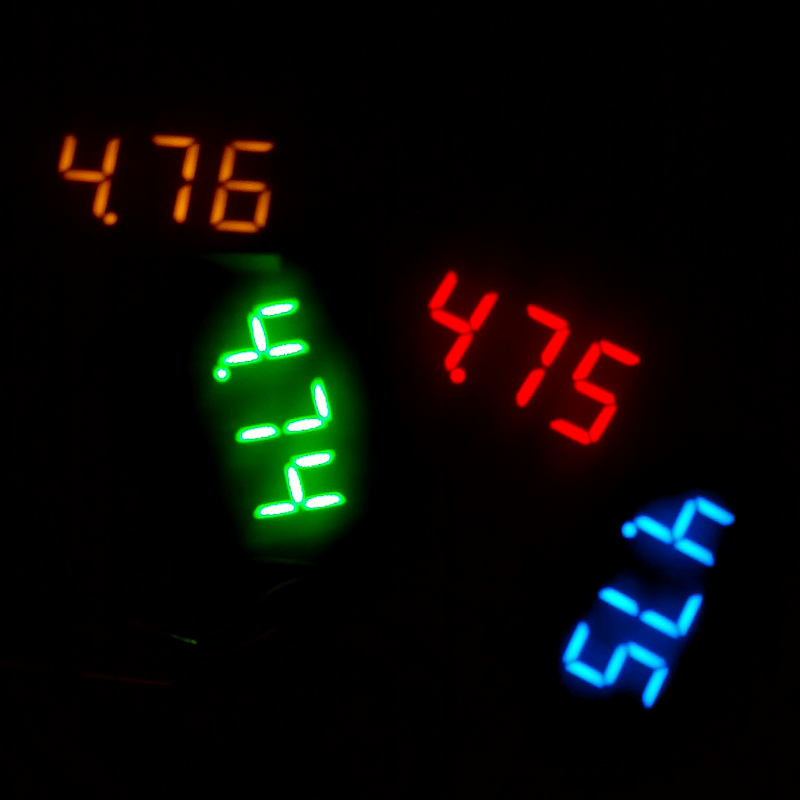 Mini Digital DC Voltmeter, 2-wire
