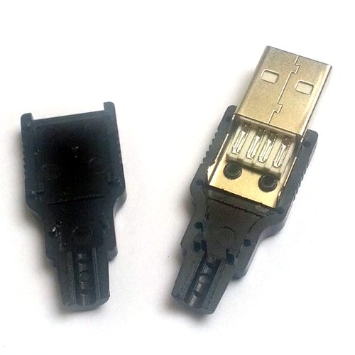 DIY USB connector - Type A USB plug (male)