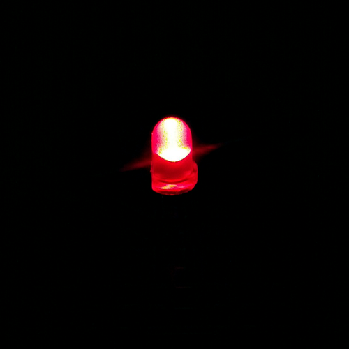 Diffused Orange LED, Round, Through Hole (Pack of 10)