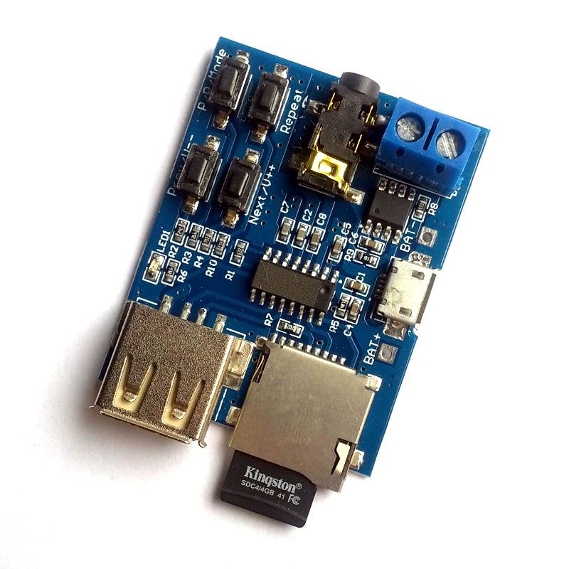 Standalone MP3 Player/Decoder Board