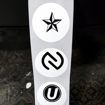 Custom Mono Print - NTAG213 30 mm Round Sticker