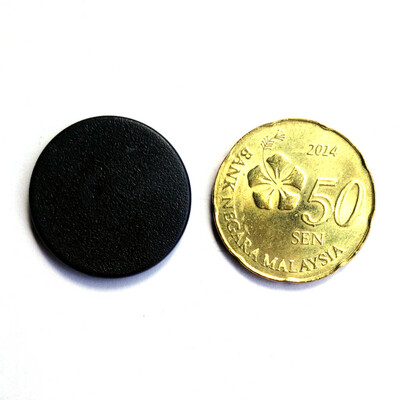 NTAG213 - Black, Round 22 mm Token