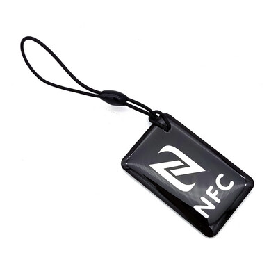 NTAG213 - Black Epoxy Hang Tag