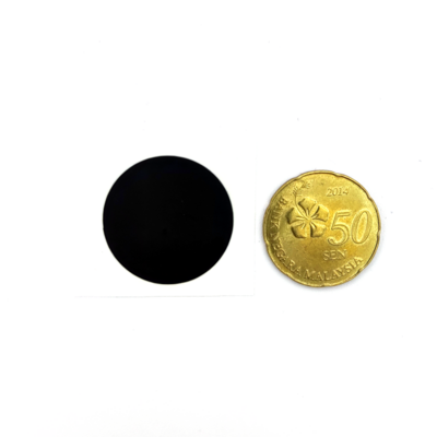 NTAG216 - Black Sticker, Round 25 mm
