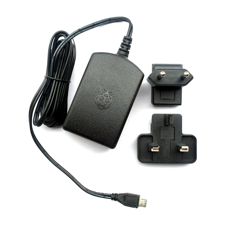Official Raspberry Pi Micro USB Power Supply -  5.1V, 2.5A - Malaysia/UK/EU